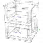 Чертеж Прикроватная тумба Маиза BMS