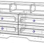 Схема сборки Тумба под ТВ Марсель BMS