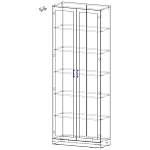 Шкаф книжный 2 №1