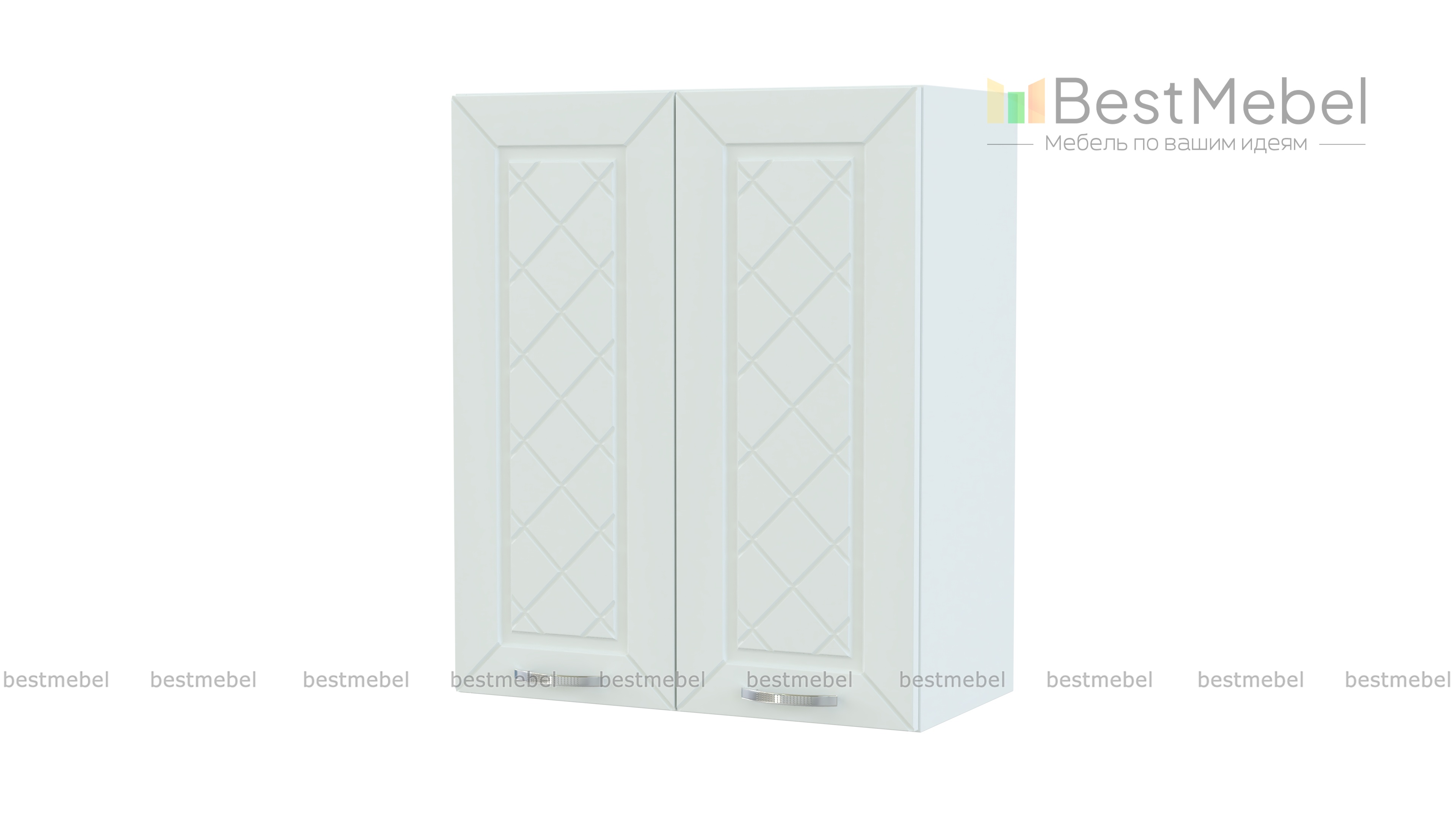 Шкаф верхний 2 двери Агава BMS