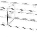 Чертеж ТВ тумба PGJ12 BMS
