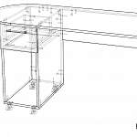 Схема сборки Стол Ульяна МДФ BMS