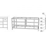 Чертеж Комод Лакрес 3 BMS