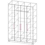 Шкаф распашной Остин Лайт 3 BMS