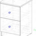 Схема сборки Прикроватная тумба Виктория М BMS