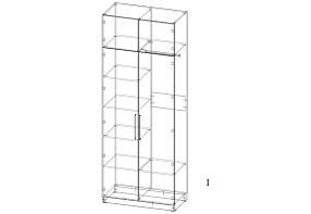 Распашной шкаф Вилета 5  (1000х2600х500)