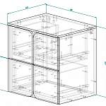 Схема сборки Тумба под раковину Хлоя 9 BMS