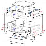 Схема сборки Тумба прикроватная Ева-10.1 BMS