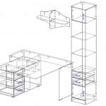Схема сборки Уголок школьника Крус УШ-2-03 BMS