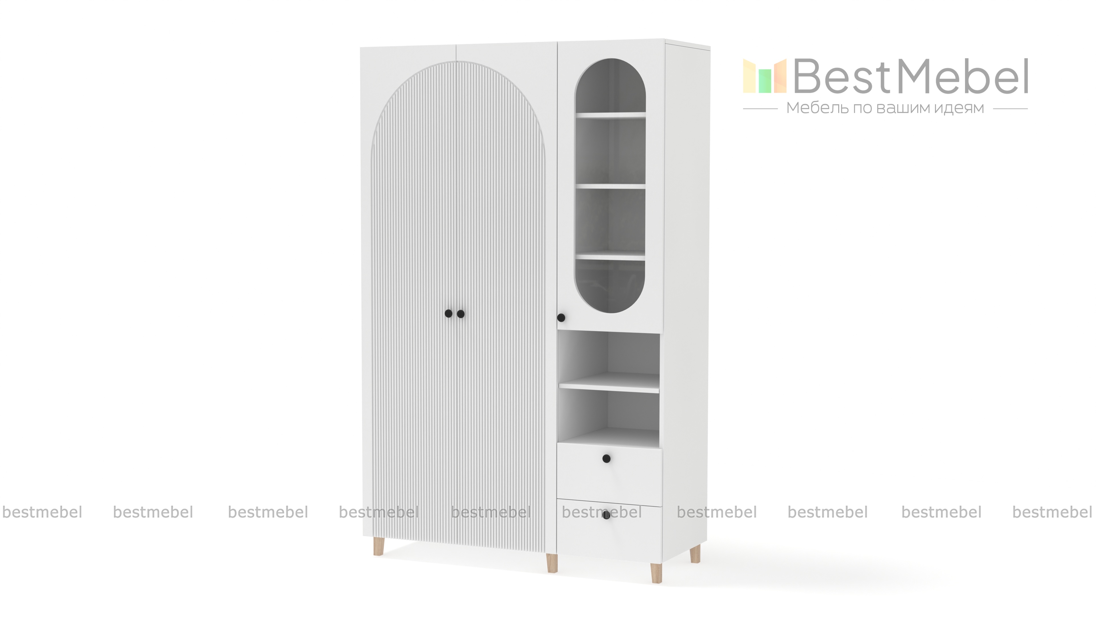 Шкаф распашной Вивьен 22 BMS