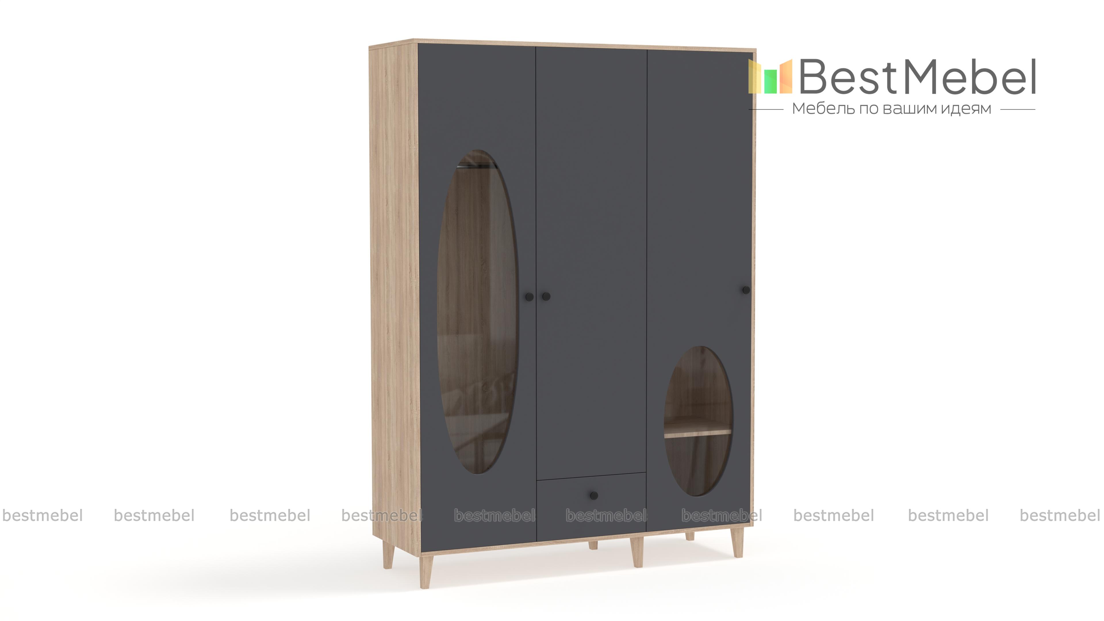 Шкаф распашной Брукс 2 BMS - Фото