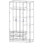 ШКАФ 3.2 Шатурский BMS (Платье - Белье)