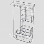 Чертеж Прихожая Санома BMS