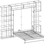 Схема сборки Шкаф-кровать с диваном Альвис BMS