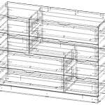 Комод Нордли Nordli 4