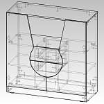 Чертеж Тумба под ТВ Адам 6 BMS